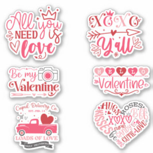 Valentinstag Aufkleber