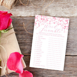 Valentinstag-Baby-Party-Wortverwirrungsspiel