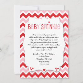 Valentinstag Baby Sprinkle / Babydusche einladen Einladung
