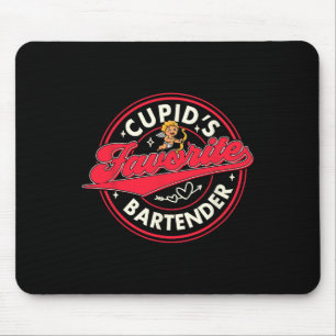 Valentinstag Barkeeper Cupids Lieblingsbarkeeper Mousepad