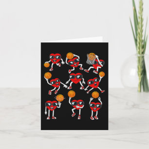Valentinstag Basketball Herzspielerboys Kinder Karte
