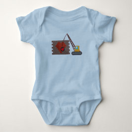 Valentinstag Baukranich Baby Strampler