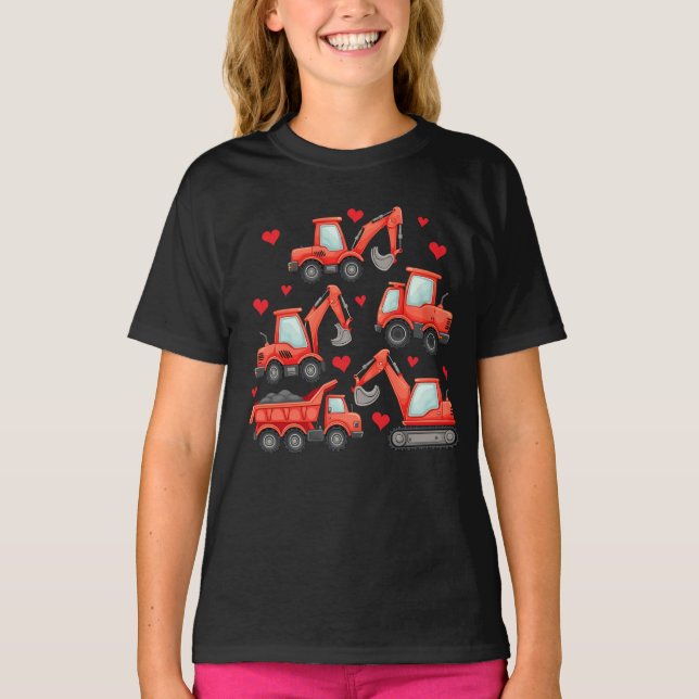 Valentinstag-Bautransporter T-Shirt (Vorderseite)
