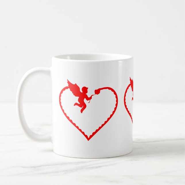 Valentinstag - Begehung der Liebe Kaffeetasse (Links)