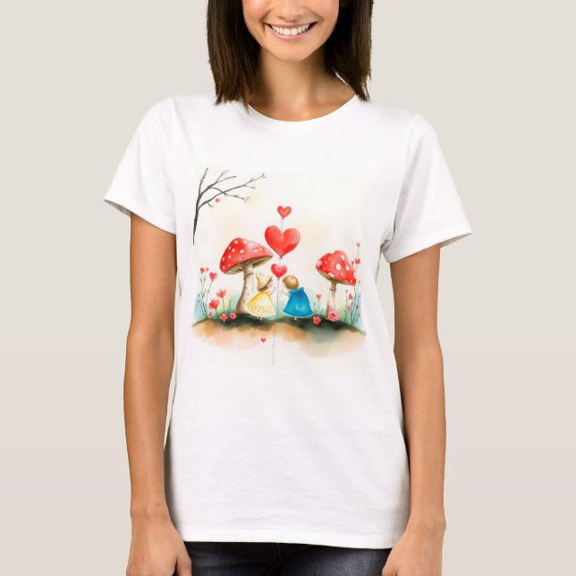 Valentinstag - Begehung der Liebe T-Shirt (Vorderseite)