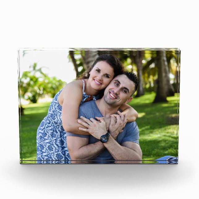 Valentinstag benutzerdefinierter Fotoblock (Vorderseite)