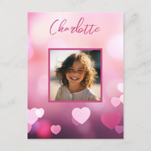 Valentinstag Benutzerdefiniertes Foto und Personal Postkarte