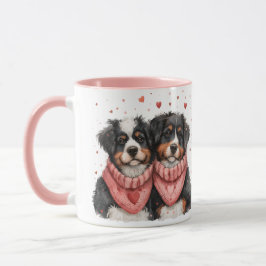 Valentinstag Bernese Mountain Hunde Tasse