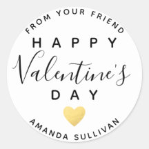 Valentinstag bester Freund-Label