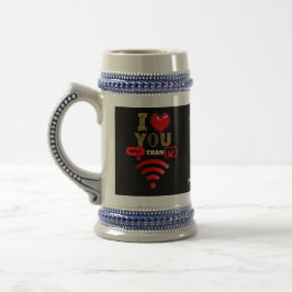 Valentinstag Bierglas
