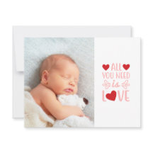 Valentinstag Birth Ankündigung