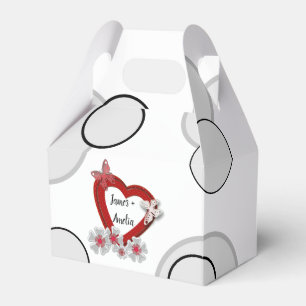 Valentinstag Blume Blütenschmetterling Geschenkschachtel