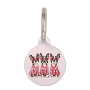 Valentinstag Boston Terrier Dogs Haustiermarke
