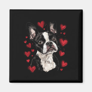 Valentinstag Boston Terrier Magnet