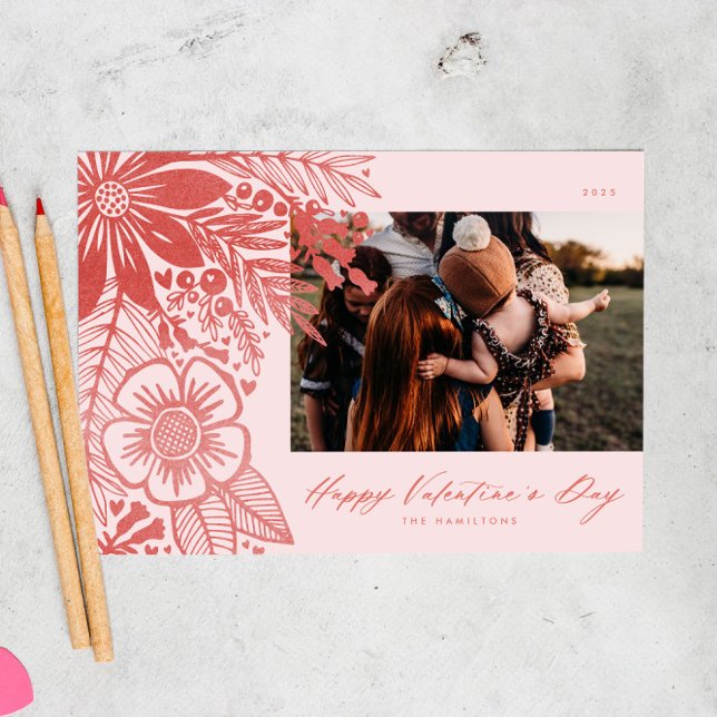 Valentinstag Bouquet Feiertagskarte (Von Creator hochgeladen)