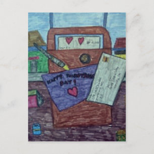 Valentinstag-Buchstabepostkarte Feiertagspostkarte