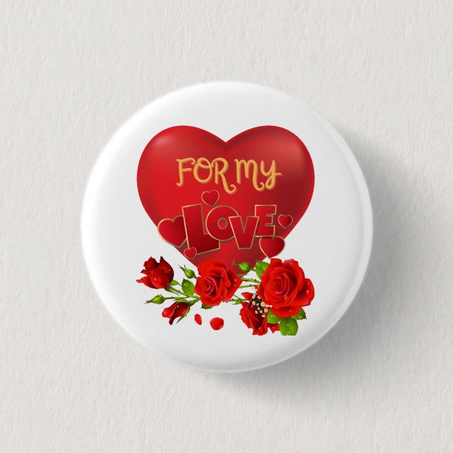 Valentinstag Button (Vorderseite)