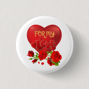 Valentinstag Button