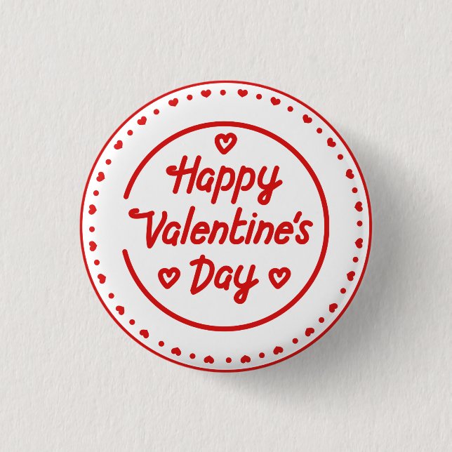 Valentinstag Button (Vorderseite)