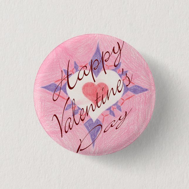 Valentinstag Button (Vorderseite)