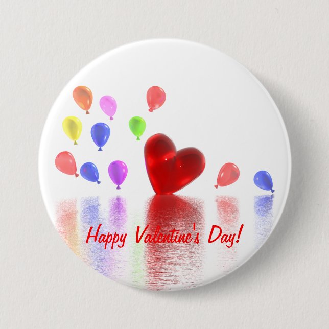 Valentinstag Button (Vorderseite)