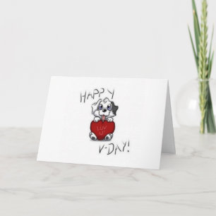 Valentinstag Cartoon Card Feiertagskarte