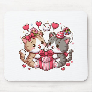 Valentinstag Cartoon Freuden Mousepad