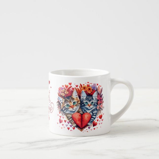 Valentinstag Cat Tasse (Rechts)