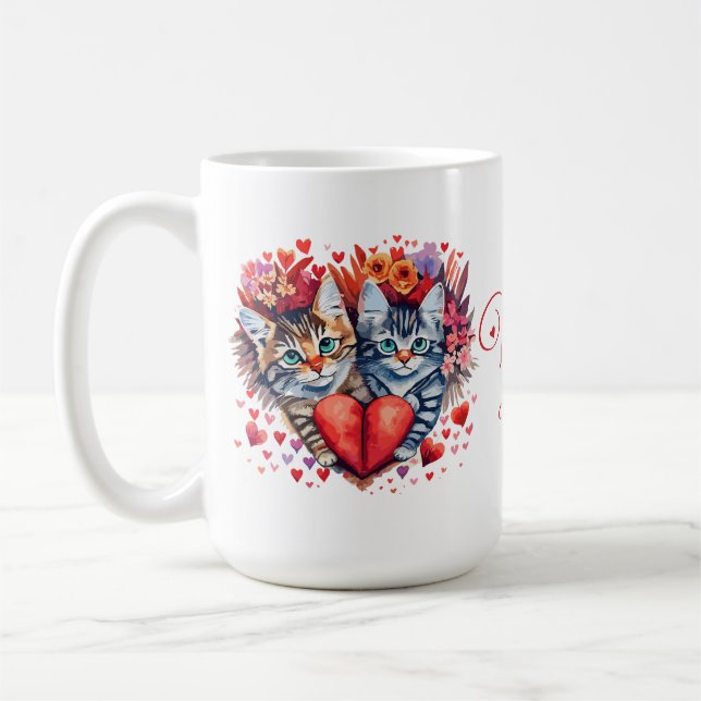Valentinstag Cat Tasse (Links)
