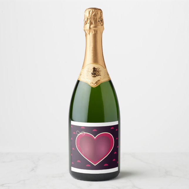 Valentinstag, Champagner 🍾 Etiketten 🥂 (Vorderseite)