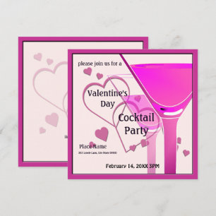 Valentinstag Cocktail Party Einladung