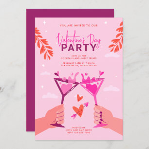 Valentinstag Cocktail Party Einladung