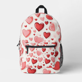 Valentinstag-Collage Bedruckter Rucksack