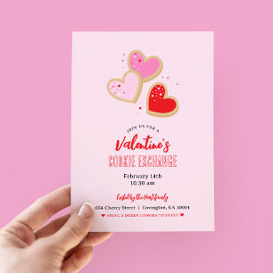Valentinstag Cookie Tauschparty Einladung