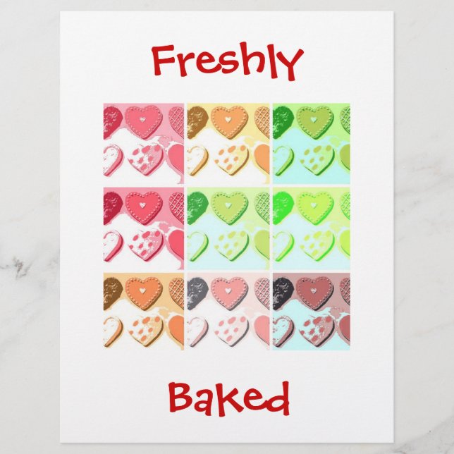 Valentinstag-Cookies Flyer (Vorne)