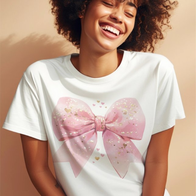 Valentinstag Coquette Bow Shirt, Rosa Bow Shirt (Von Creator hochgeladen)