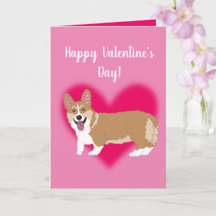 Valentinstag Corgi Karte