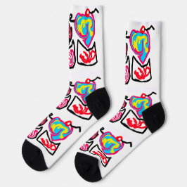 Valentinstag-Cupcakes Socken