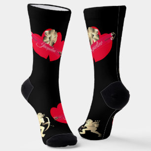 Valentinstag-Cupid-Crew-Socken Socken