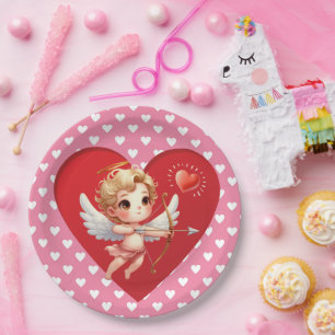Valentinstag Cupid Pappteller