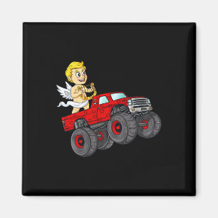 Valentinstag Cupid Riding Monster LKW Spaß Todd Magnet