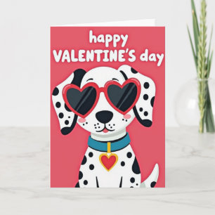 Valentinstag-Dalmatiner-Hundekarte Karte