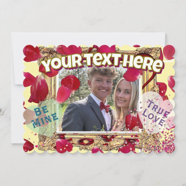 Valentinstag Dankeskarte (Vorderseite)