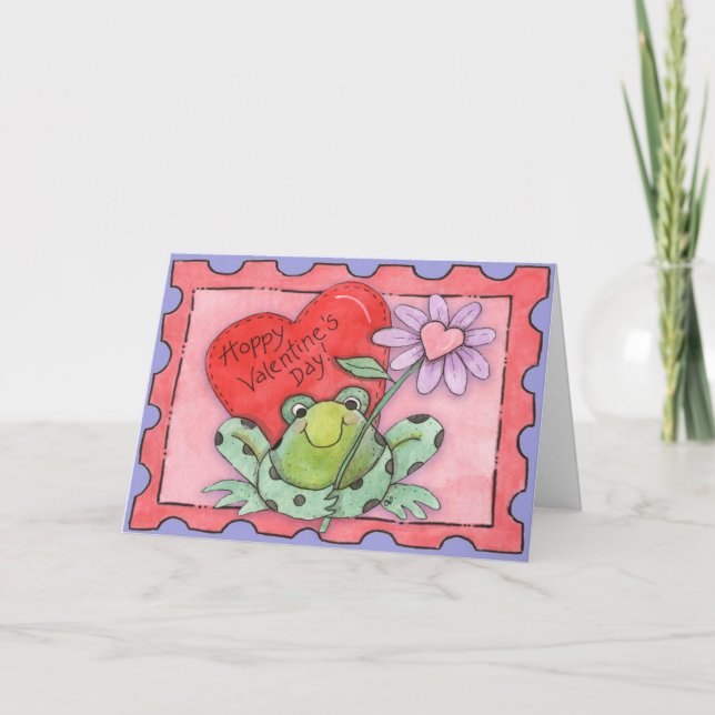Valentinstag der Hoffnung - Grußkarte Feiertagskarte (Vorderseite)