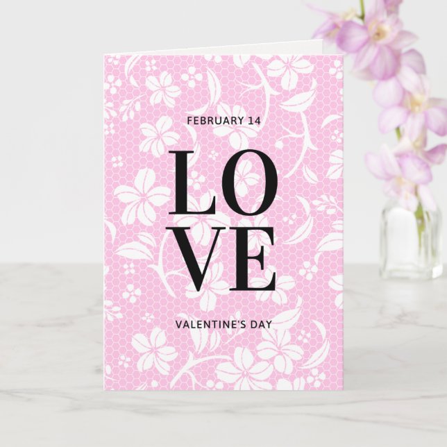 Valentinstag der Liebe Karte (Orchidee)