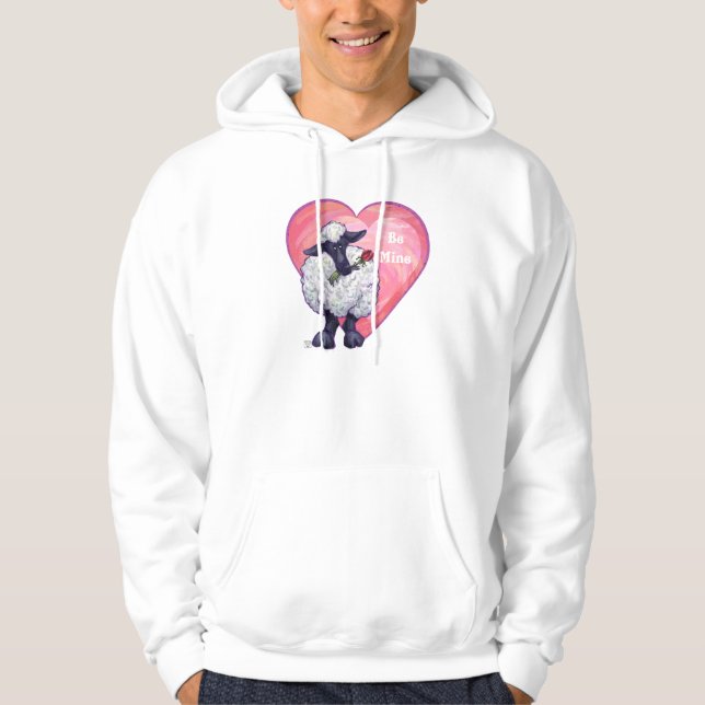 Valentinstag der Schafe Hoodie (Vorderseite)
