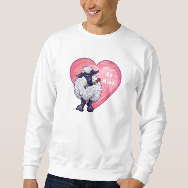 Valentinstag der Schafe Sweatshirt (Vorderseite)