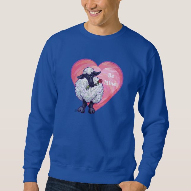 Valentinstag der Schafe Sweatshirt (Vorderseite)