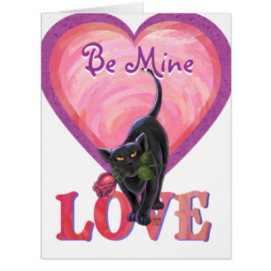 Valentinstag der Schwarzen Katze