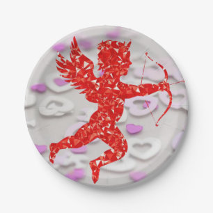 Valentinstag der Teller